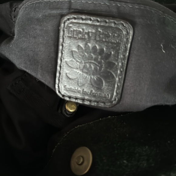 Lucky Brand Boho Bag Cotton With Suede Trim - Picture 12 of 16